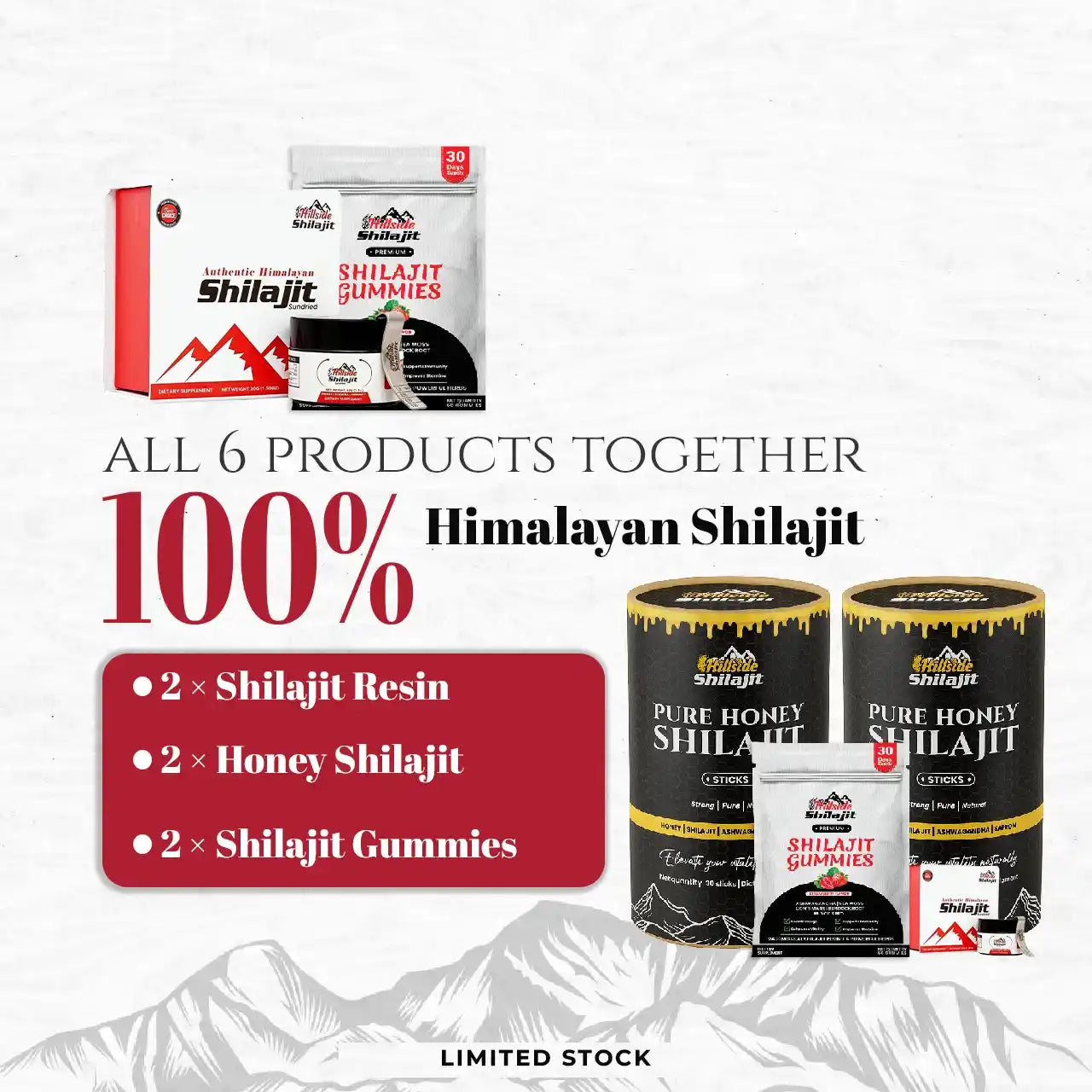 6 in 1 Shilajit Pack