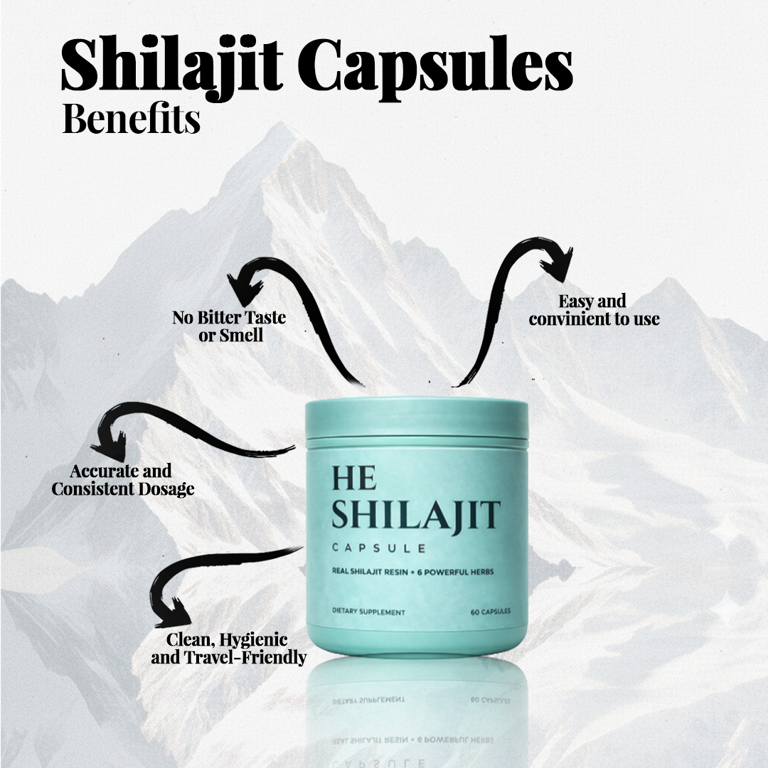 He Shilajit Capsules – A Premium Capsule Formula Crafted for Men