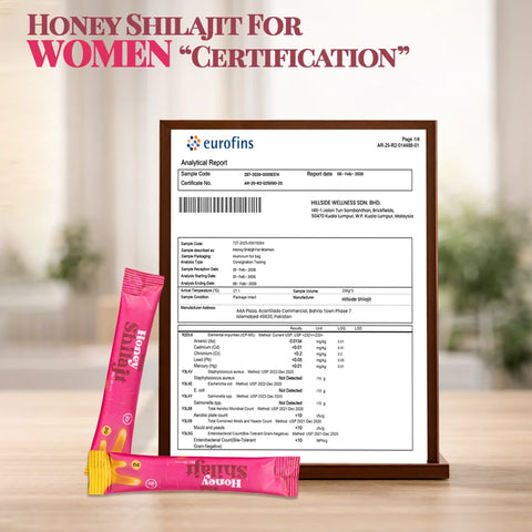 Honey Shilajit for women cerified