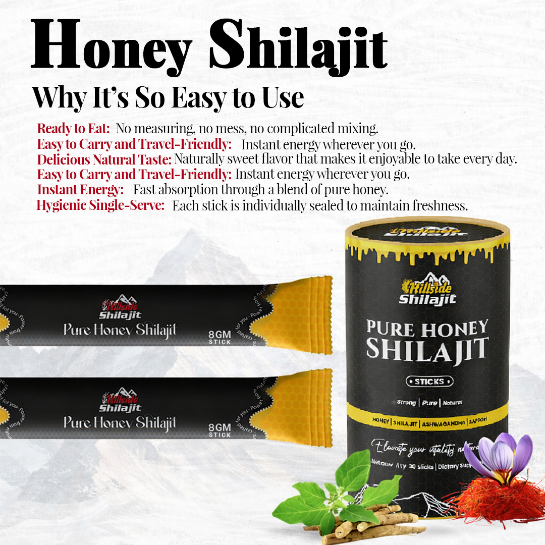 Pure Honey Shilajit Sticks